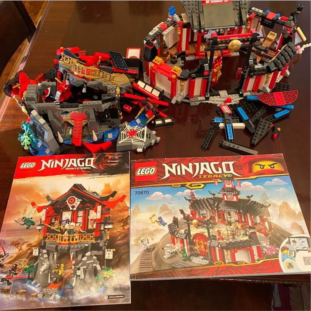 Incomplete Lego Ninjago sets